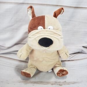 Sandra Boynton Bulldog Plush Stuffed Animal Toy Curto Tan Brown Sitting 7 Inch